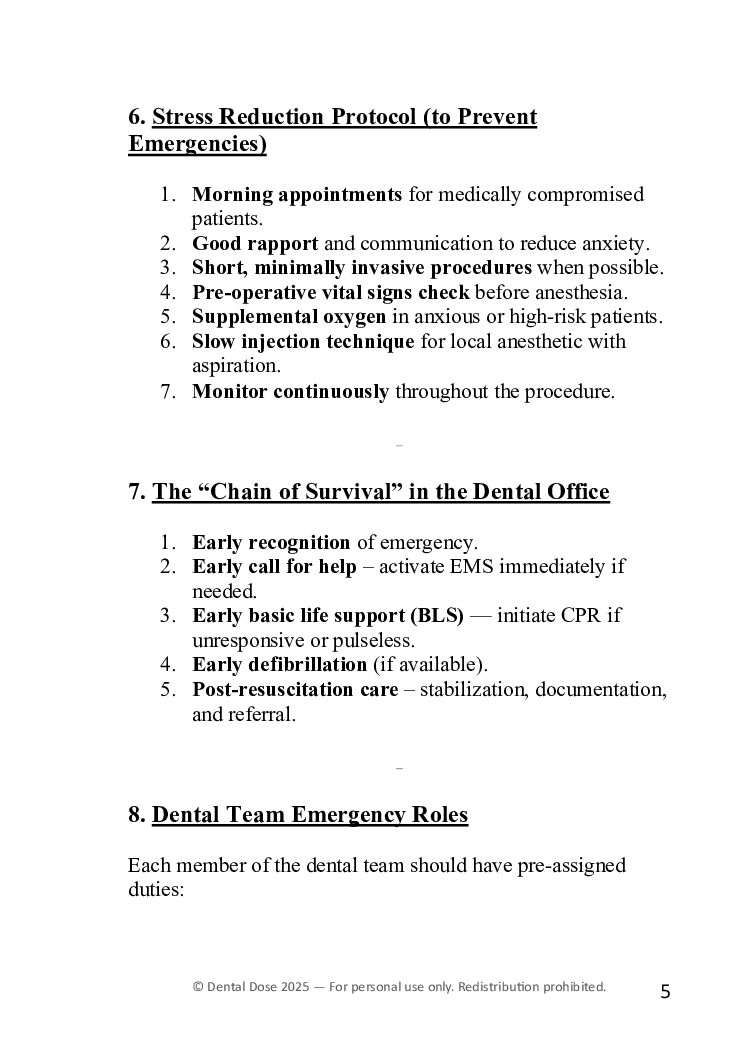 Management of Medical Emergencies in Dental Practice – eHandbook (PDF) - Image 3